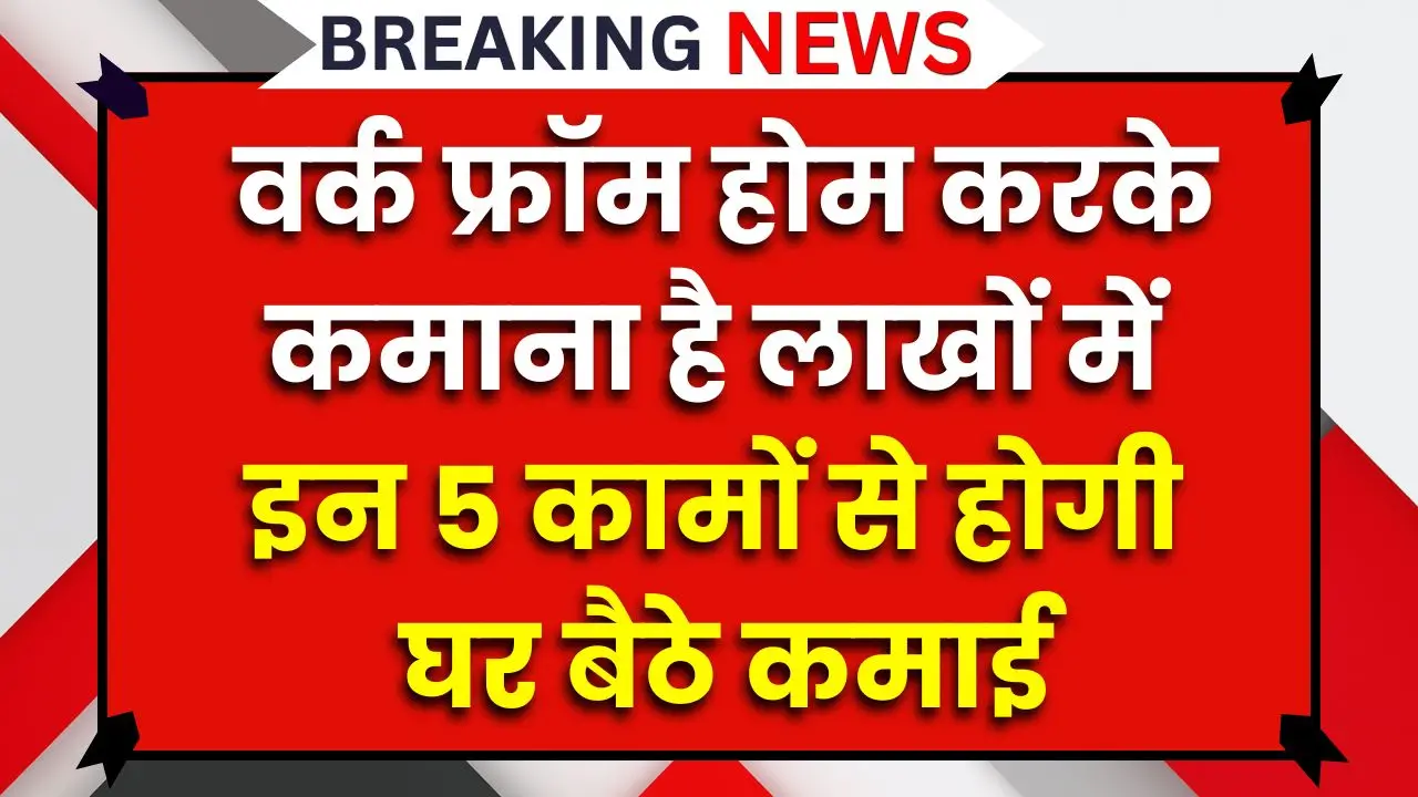 work from home se kamaye lakhon ghar baithe income